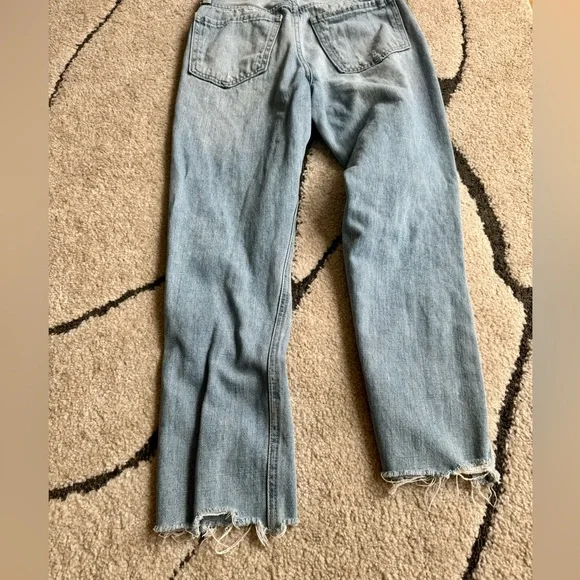Vibes are Right Light Wash Distressed High Rise Cropped Jeans - Picture 9 of 10
